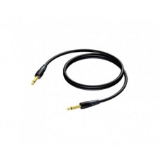 Laidas 6.3mm mono - 6.3mm mono (K-K) 5m gold Procab 